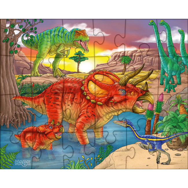 Haba Puzzel - Dinosaurus - 3x24st. - 4+