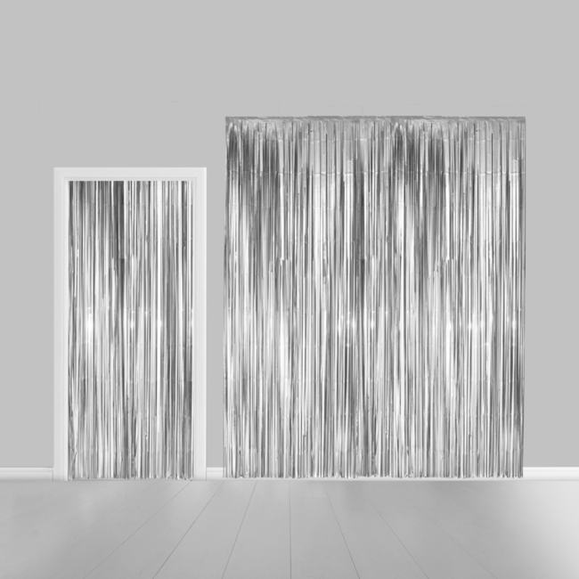 Fiesta Deur gordijn - Zilver - 100x240cm