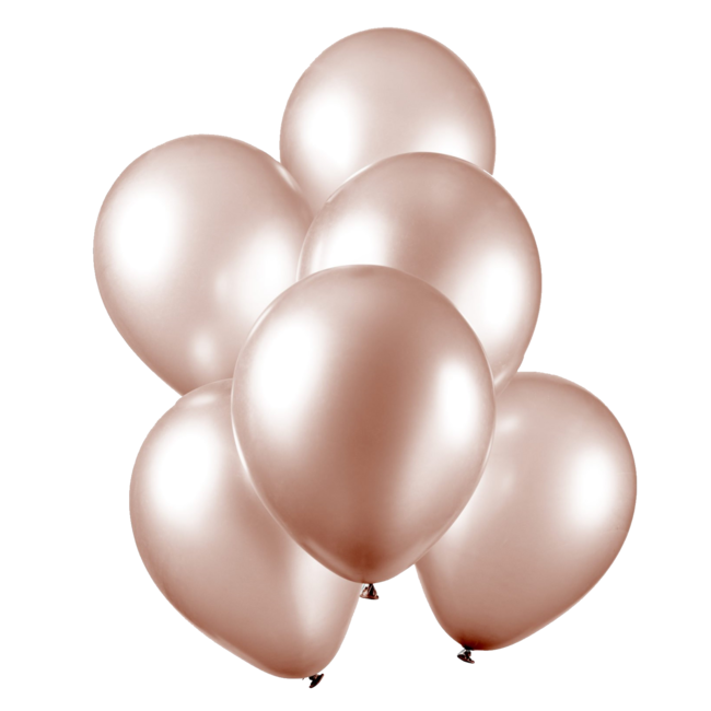 Fiesta Ballonnen - Fiësta - Roségoud - Metallic - 30cm - 100st.