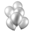Globos Ballonnen - Zilver - Metallic - Mirror - 30cm - 10st.