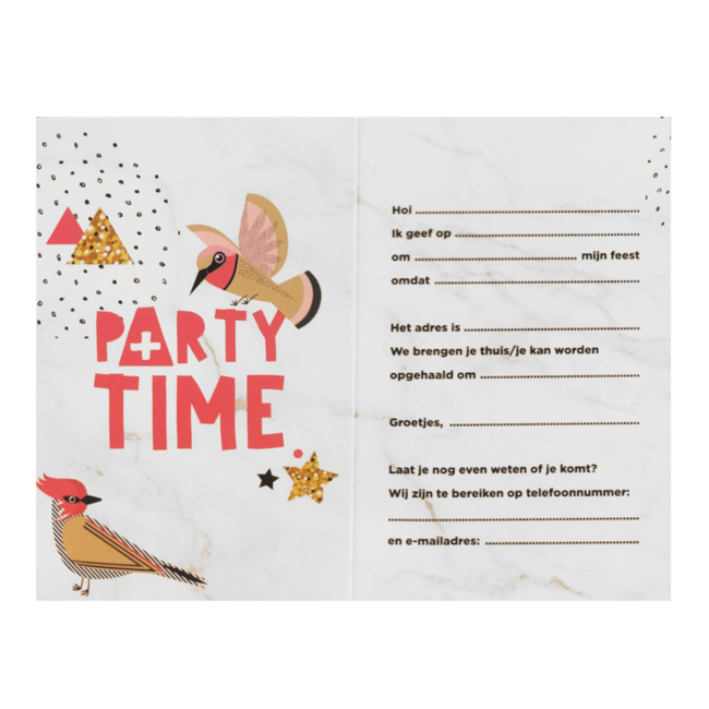 Interstat Uitnodigingskaarten - It's my bday - 6st.