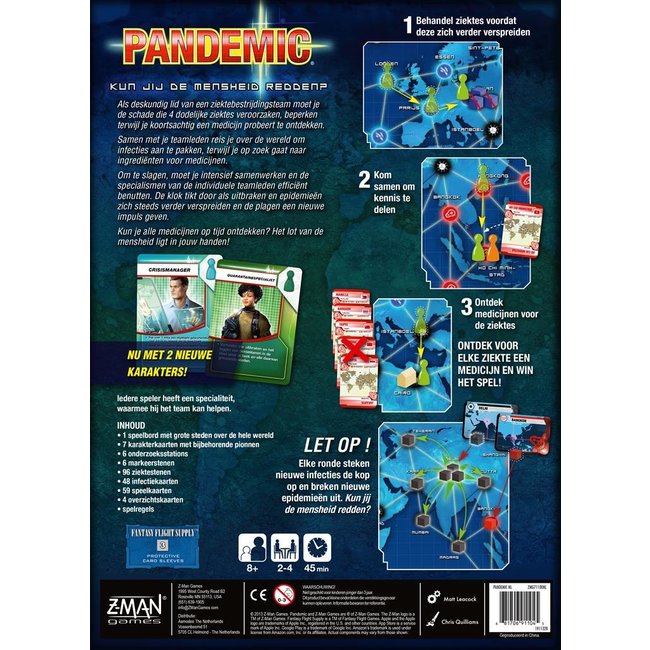 Asmodee Coöperatief bordspel - Pandemic - NL