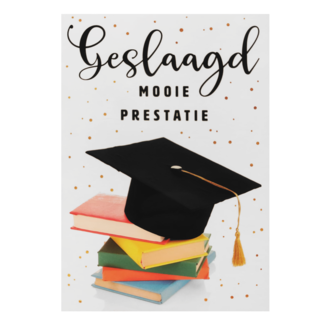Artige Kaart - Geslaagd - SGR03-D - Geslaagd mooie prestatie
