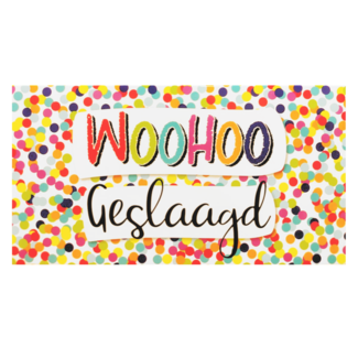 Artige Kaart - Geslaagd - SGP14-C - Woohoo geslaagd