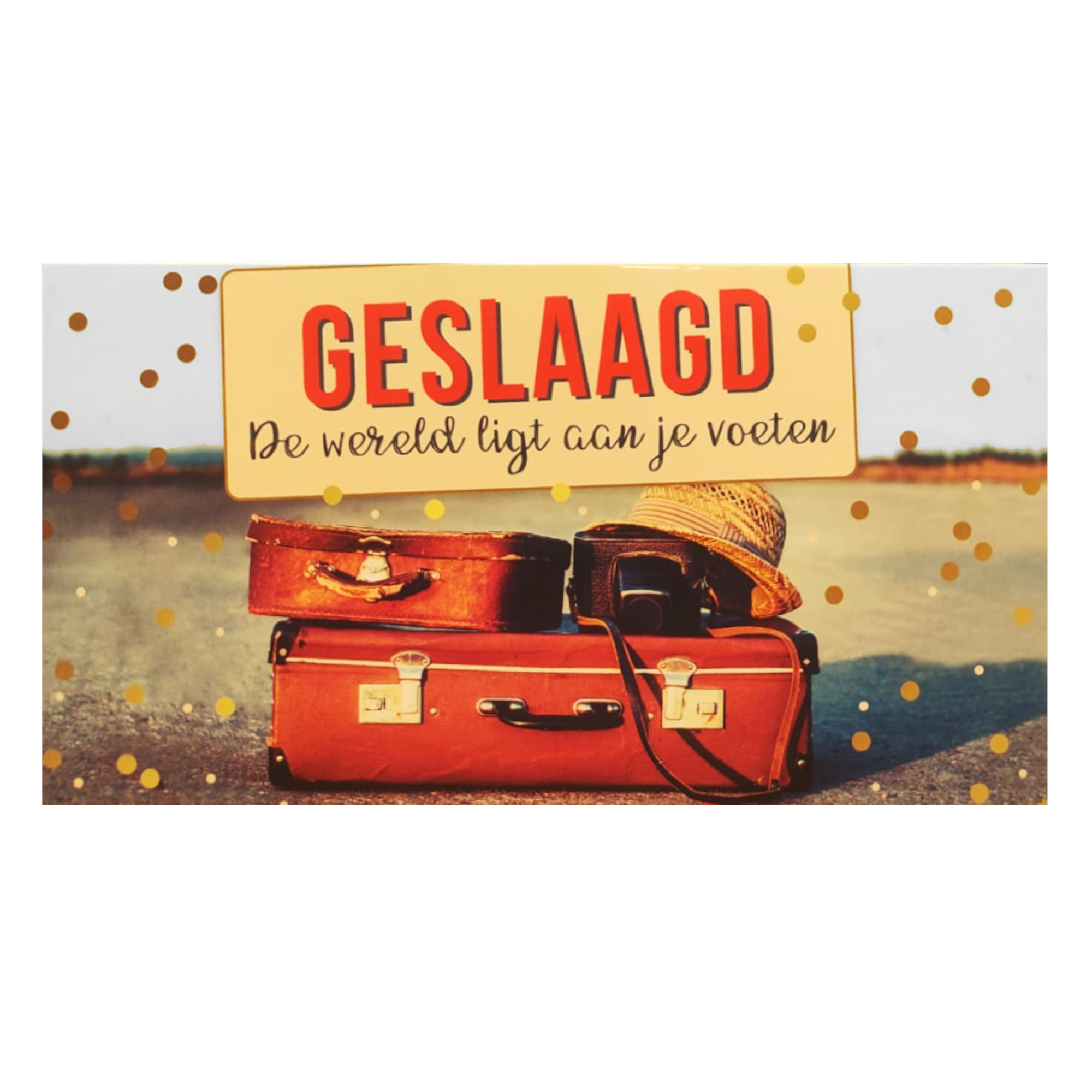 Kaart - Geslaagd - SGP16-C - Geslaagd de wereld ligt aan je voeten