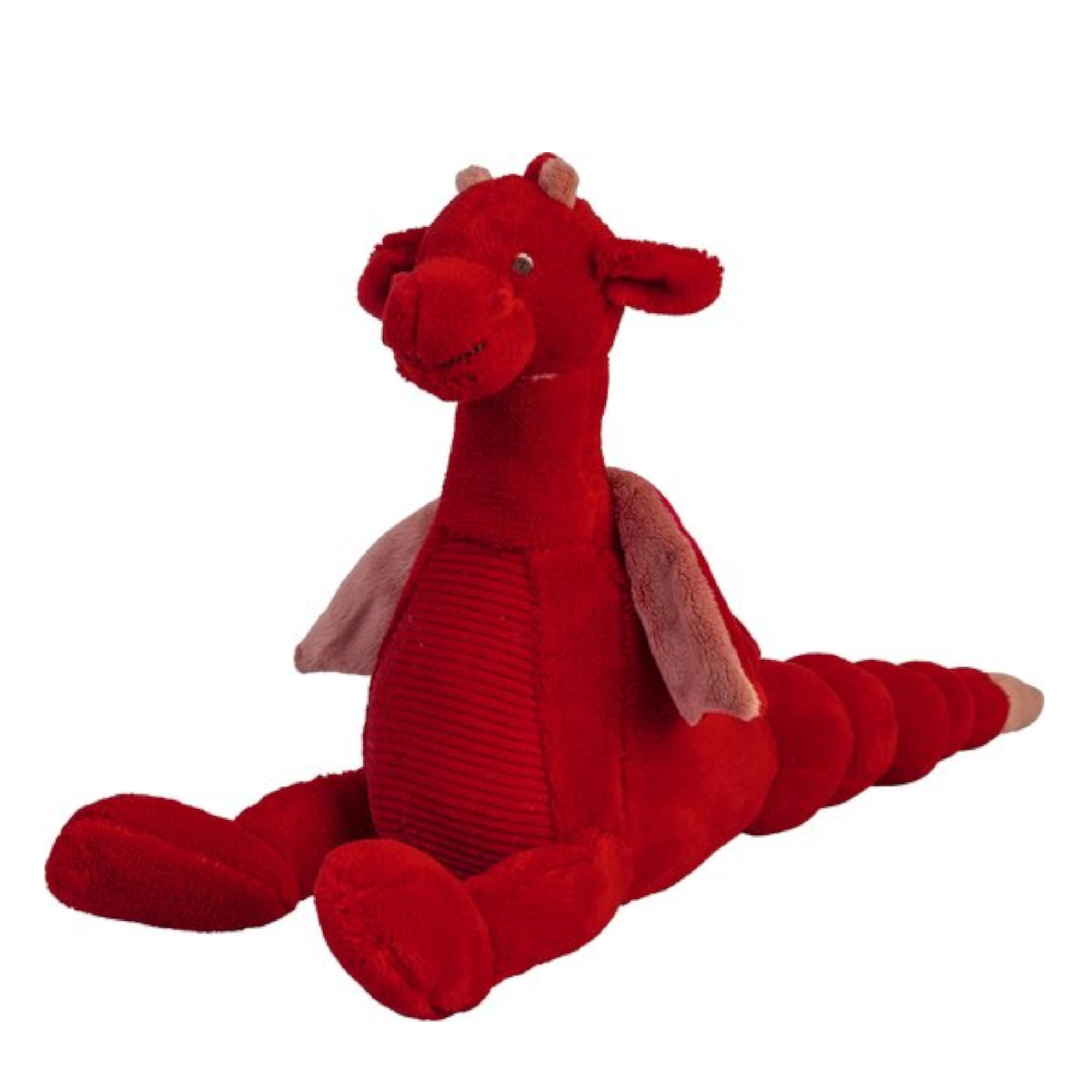 Knuffel - Draak Tine - Rood - 24cm