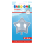 Fiesta Folieballon - Ster - Wit - 45cm - Zonder vulling