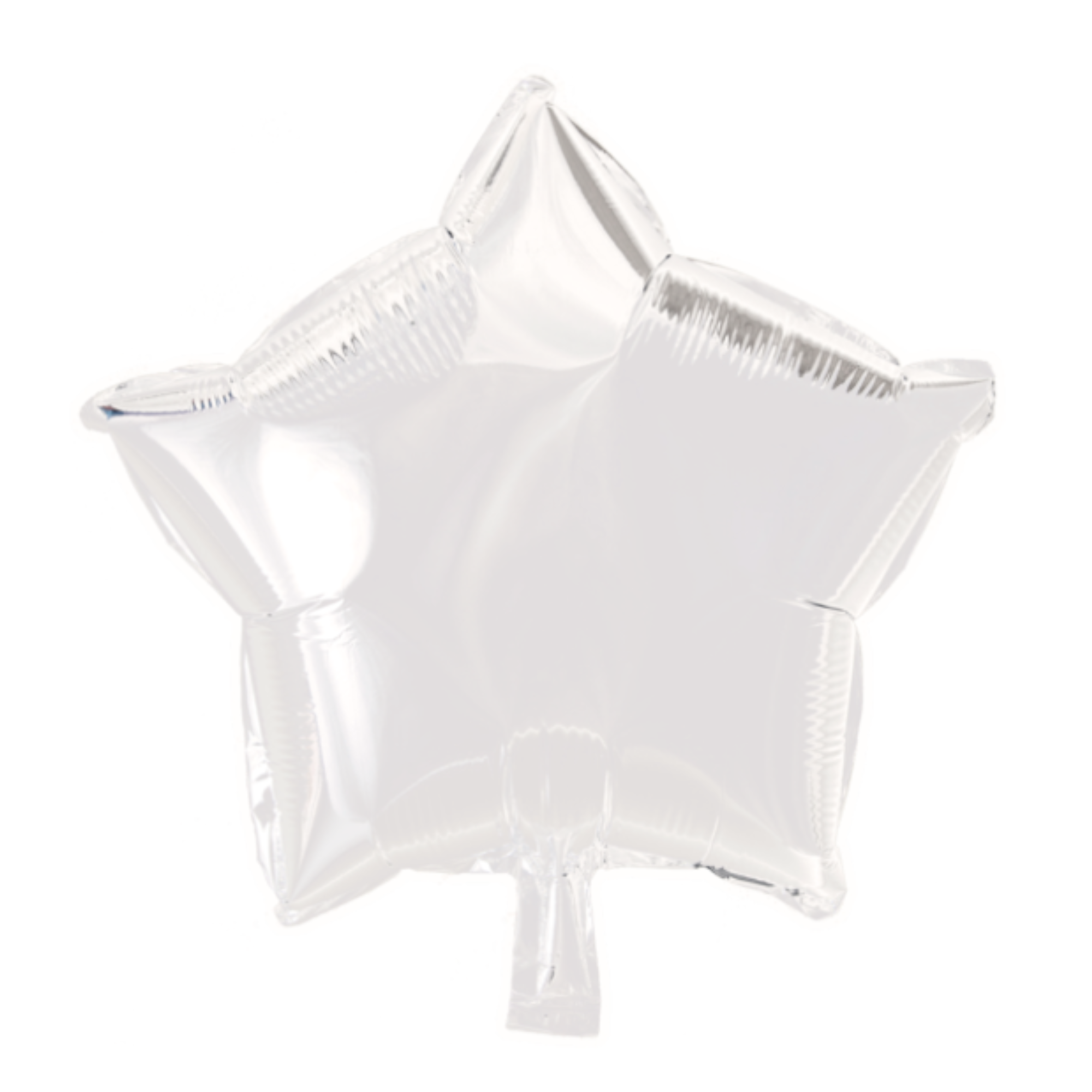 Folieballon - Ster - Wit - 45cm - Zonder vulling