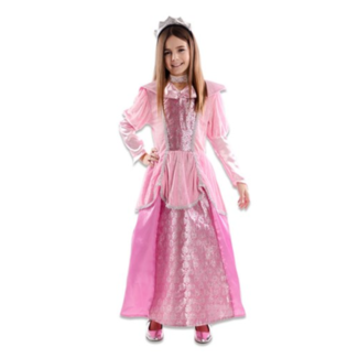 Haza-Witbaard Kostuum - Prinses - Jurk - Incl. accessoires - mt.140-152