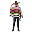 Smiffys Kostuum - Mexicaanse poncho - Multicolor