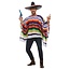 Smiffys Kostuum - Mexicaanse poncho - Multicolor