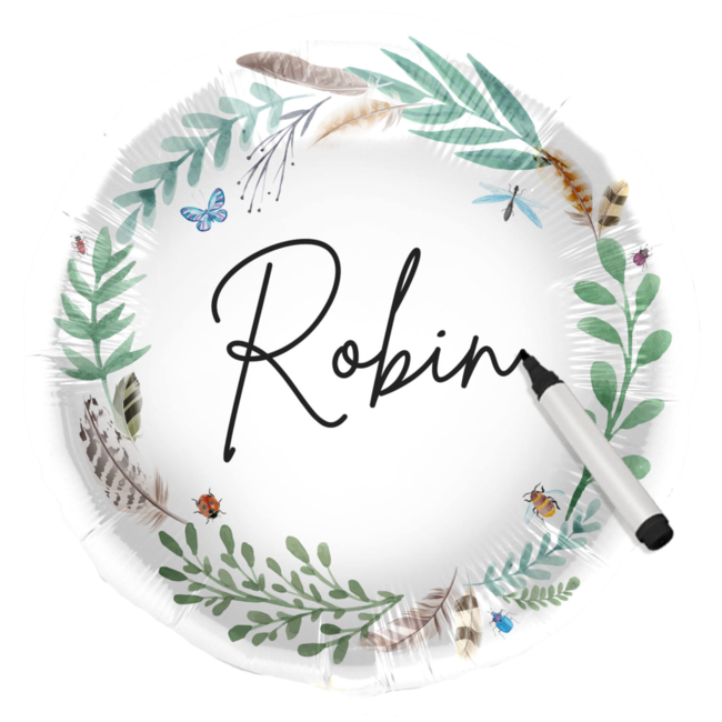 Folat Folieballon - Beschrijfbaar - Natuur - 45cm - Zonder vulling