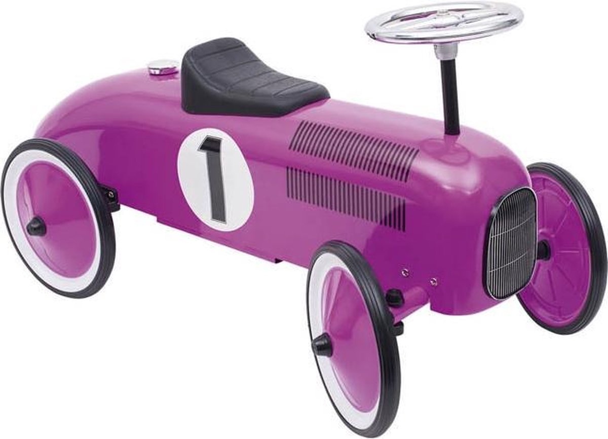 Loopauto - Lila - Nummer 1 - 73x35x40cm