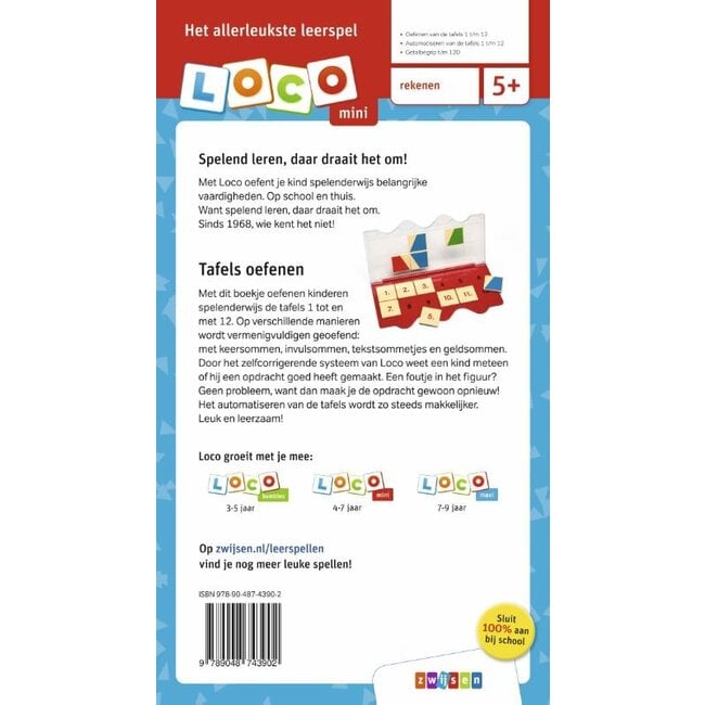 Loco Leerspellen Loco Mini - Boekje - Ik leer tafels - 5-7 jaar