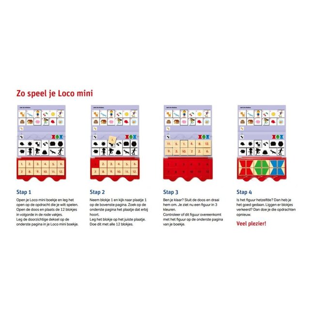 Loco Leerspellen Loco Mini - Boekje - Rompompom - Ik leer tellen t/m 10 - 4-6 jaar
