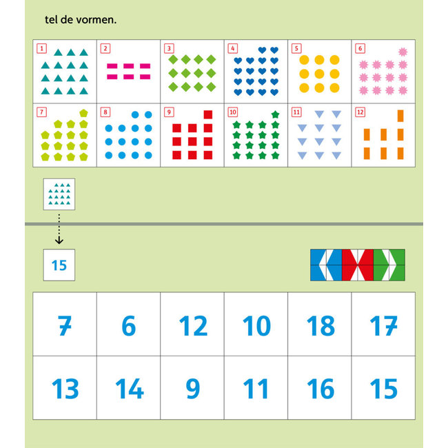 Loco Leerspellen Loco Mini - Boekje - Rompompom - Ik leer tellen t/m 20 - 5-7 jaar