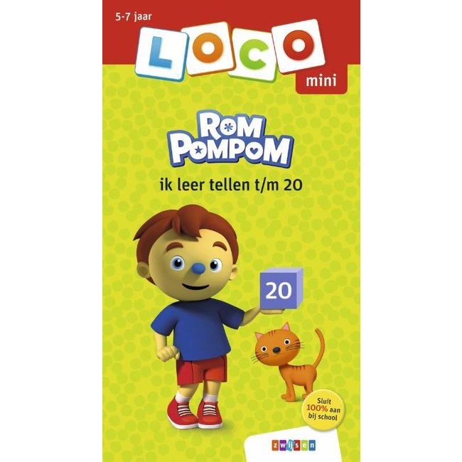 Loco Leerspellen Loco Mini - Boekje - Rompompom - Ik leer tellen t/m 20 - 5-7 jaar