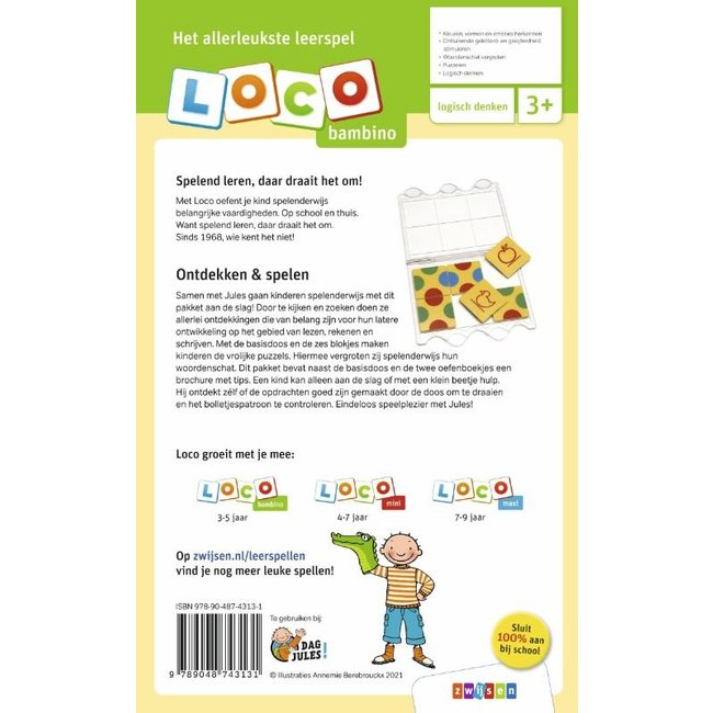 Loco Leerspellen Loco Bambino - Pakket - Jules - Ontdekken en spelen