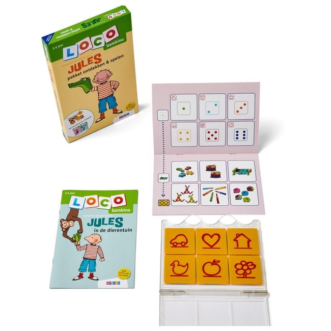 Loco Leerspellen Loco Bambino - Pakket - Jules - Ontdekken en spelen