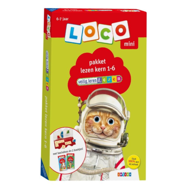 Loco Leerspellen Loco Mini - Pakket - Lezen - Kern 1-6 - 6-7 jaar