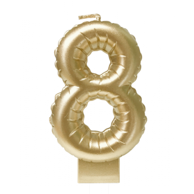 Paperdreams Taartkaarsje - 8 - Goud