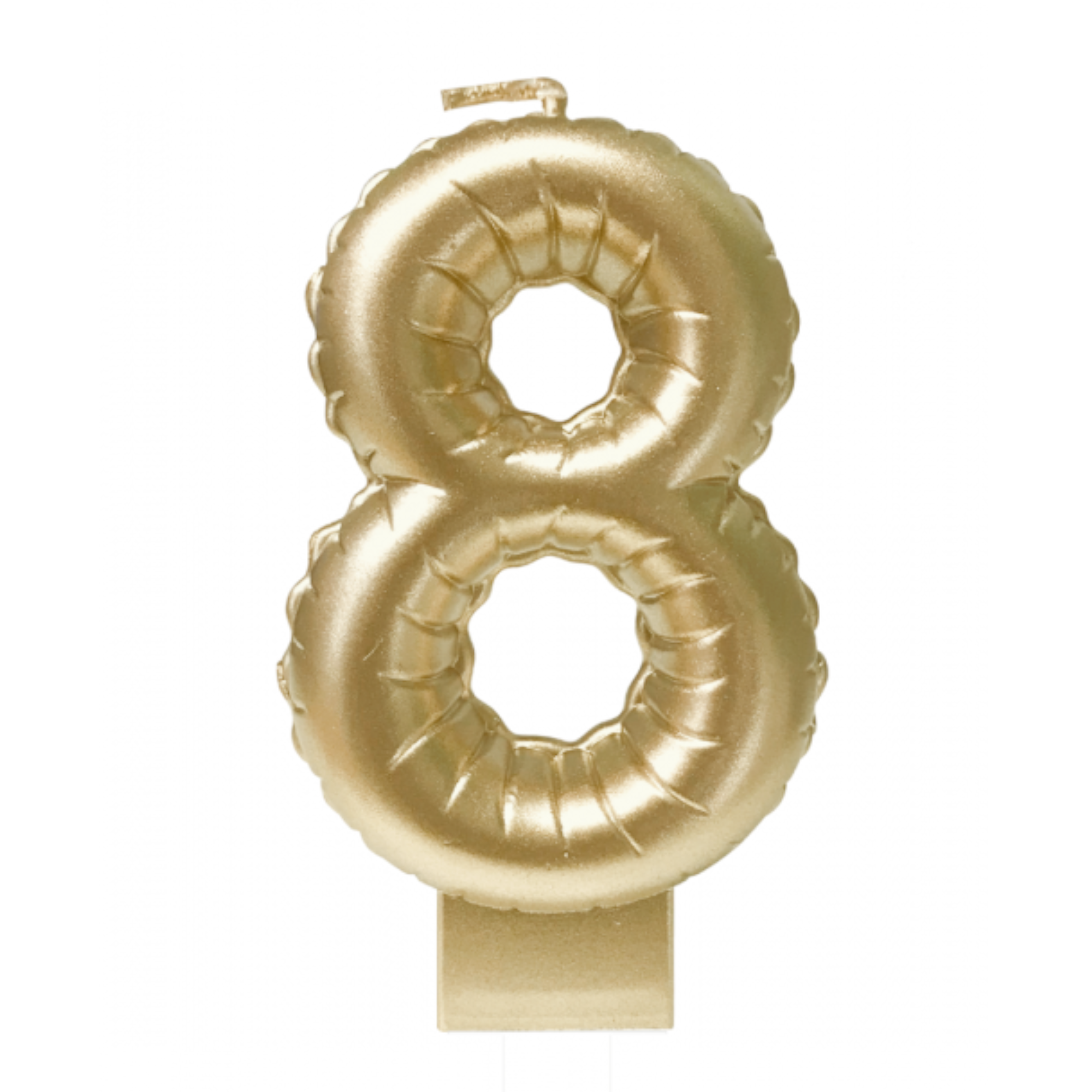Taartkaarsje - 8 - Goud