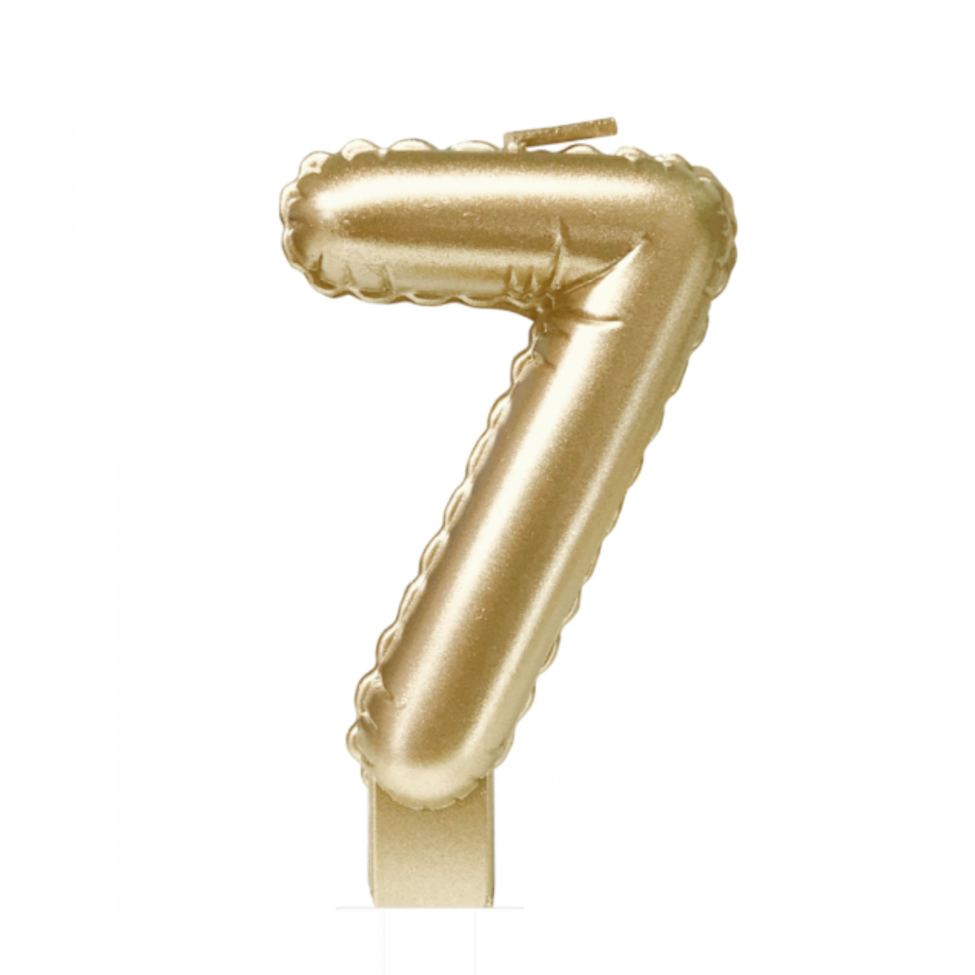 Taartkaarsje - 7 - Goud