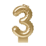 Paper Dreams Taartkaarsje - 3 - Goud