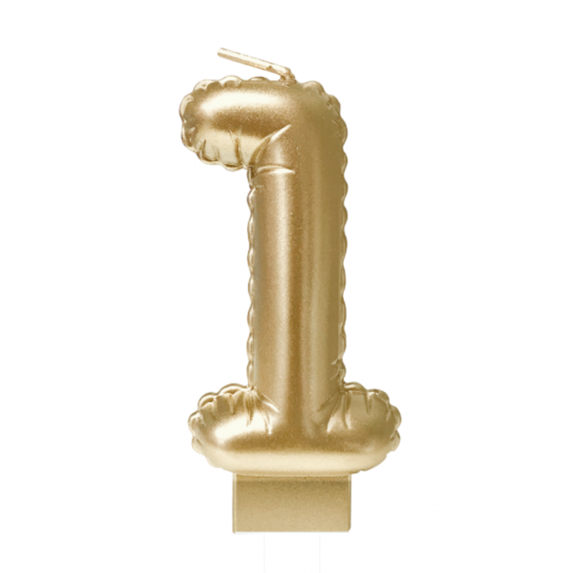 Taartkaarsje - 1 - Goud
