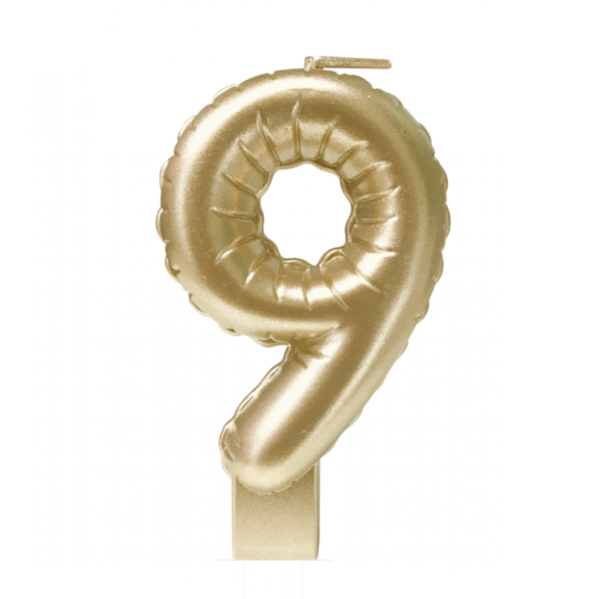 Taartkaarsje - 9 - Goud