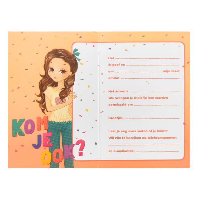 Interstat Uitnodigingskaarten - Best Friends - 6st.