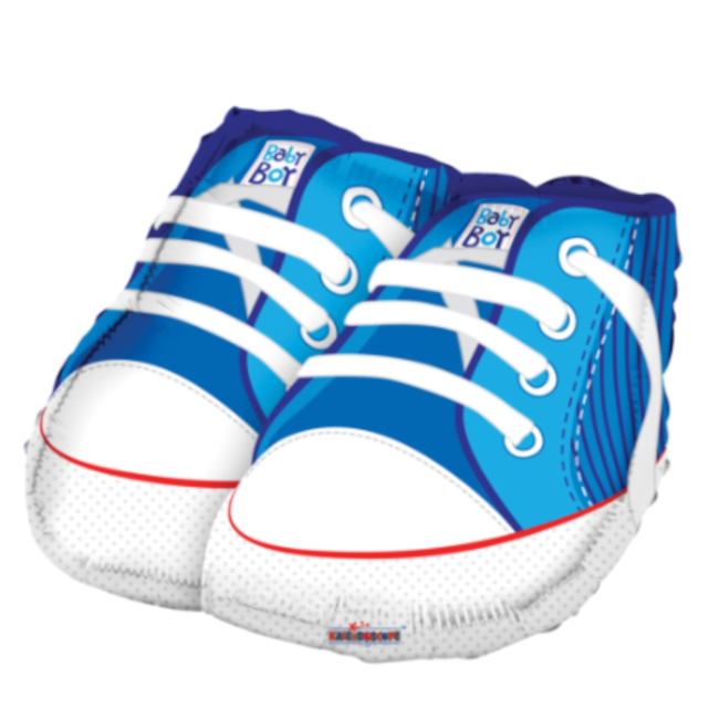 Globos Folieballon - Babyschoenen - Blauw - Shape - 45cm - Zonder vulling