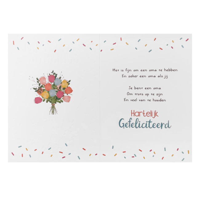 Artige Kaart - Artige - Intense - Jarige oma gefeliciteerd - TE035-C