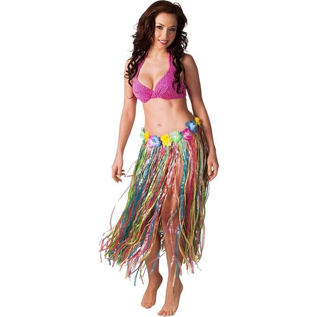Boland Hawaii - Rok - Gekleurd - Met bloemenrand - 80cm