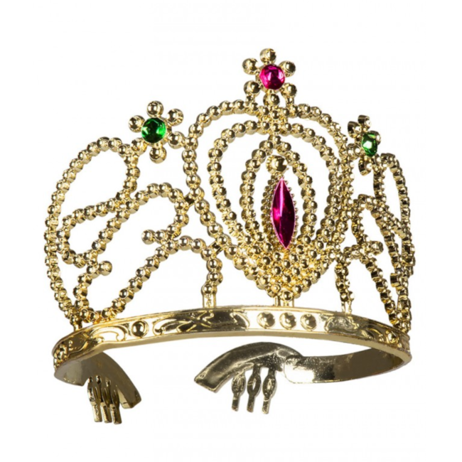 Boland Tiara - Prinses - Goud - 1st. - Willekeurig geleverd