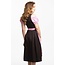 Partychimp Dirndl - Jurk - Anne - Lang - Roze, bruin, wit - 5XL