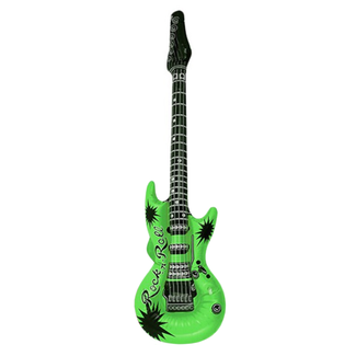 PartyXplosion Opblaasfiguur - Elektrische gitaar - 90cm - 1st. - Willekeurig geleverd