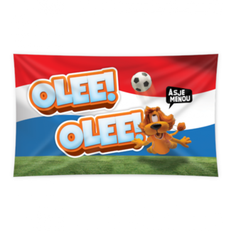 Paperdreams Vlag - Gevelvlag - Loeki de leeuw - Rood, wit, blauw - 90x150cm