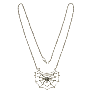 PartyXplosion Ketting - Spin in web - Zilverkleurig