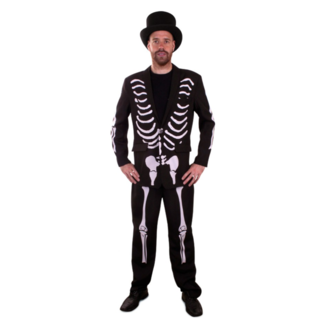 PartyXplosion Kostuum - Skelet - Broek & colbert - M