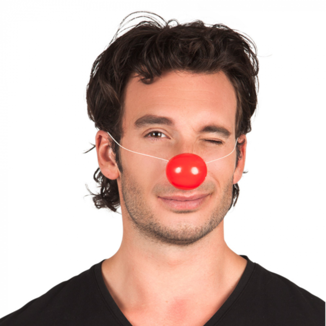 1234feest Clownsneus - Plastic