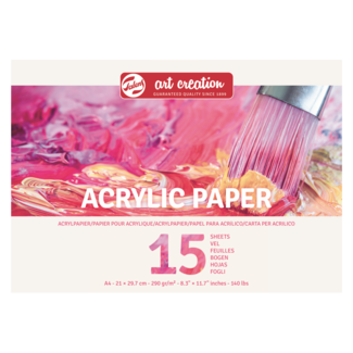 Royal Talens Papier - Acryl - A4 - 290g - 15 Vellen - Art Creation - FSCM80