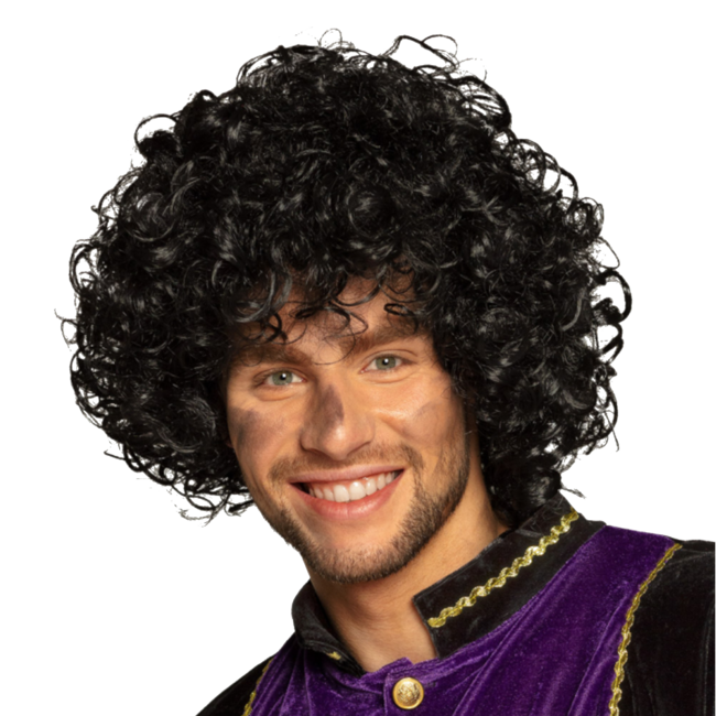 PartyXplosion Pruik - Piet - Grove krul