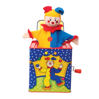BigJigs Muziekdoos - Jack in the box - Met kiekeboe clown