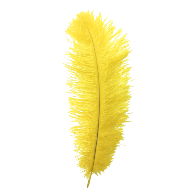 PartyXplosion Veer - Geel - Floss - Piet - 30cm