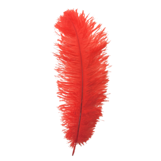 PartyXplosion Veer - Rood - Floss - Piet - 30cm