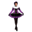 Haza-Witbaard Piet - Kostuum - Jurk - Met petticoat - Paars, zwart - Velours - M