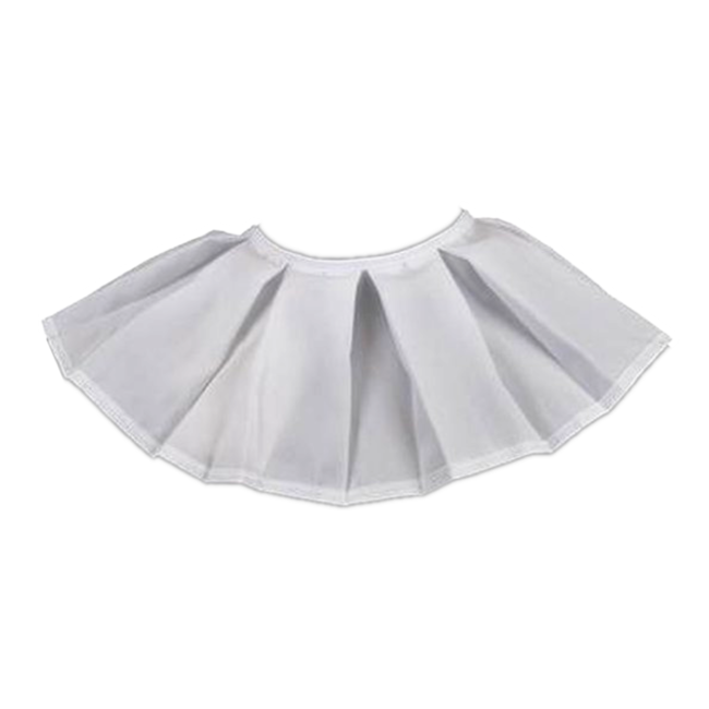 Haza-Witbaard Kraag - Piet - Geplooid - Enkel - Stof - Wit