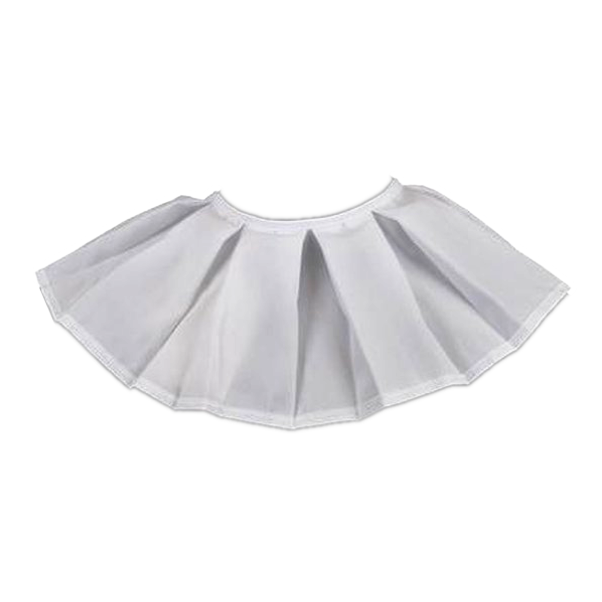 Kraag - Piet - Geplooid - Enkel - Stof - Wit