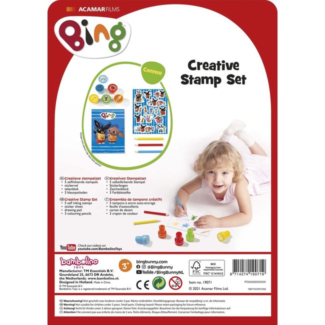 Bambolino Toys Knutselen - Stempelset - Bing - 3+